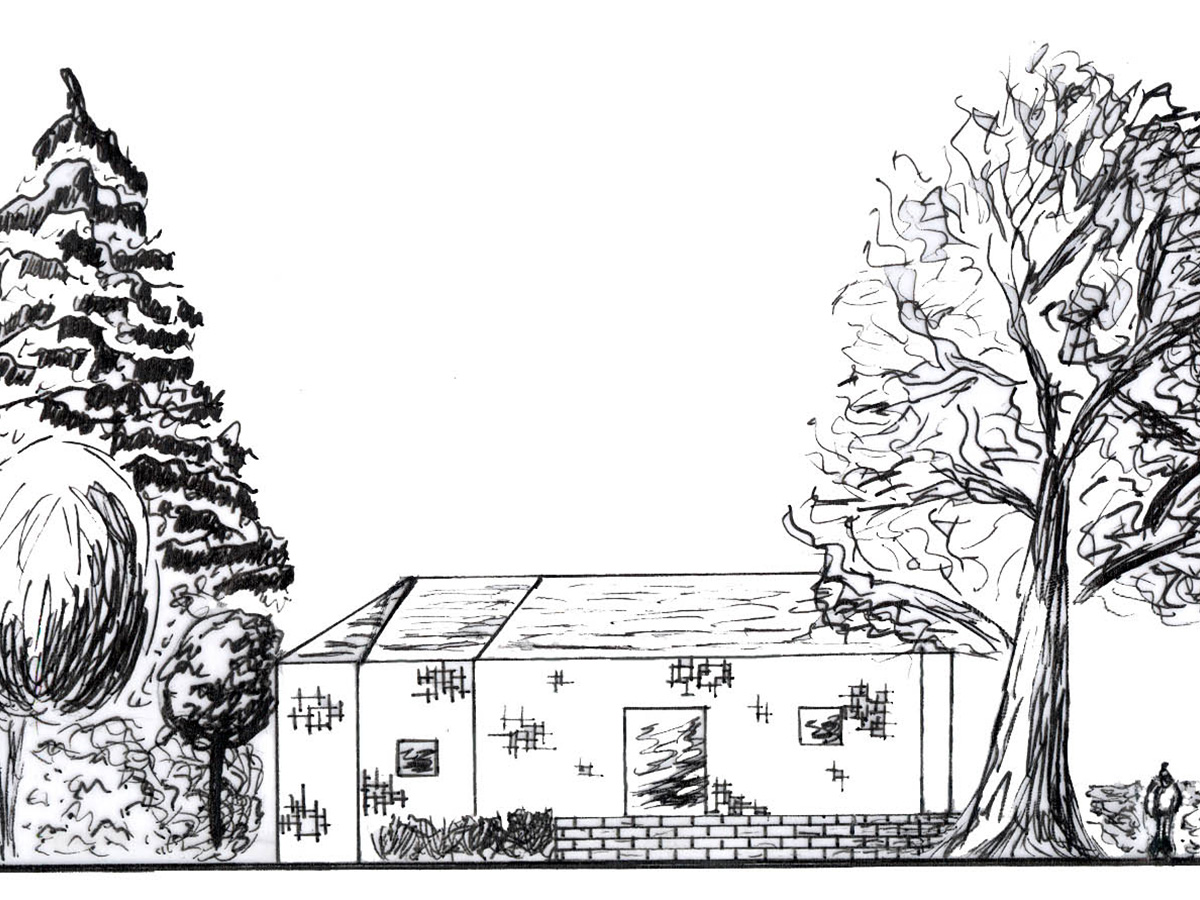 Architecte paysagiste pour particuliers - exemple de coupe en élévation