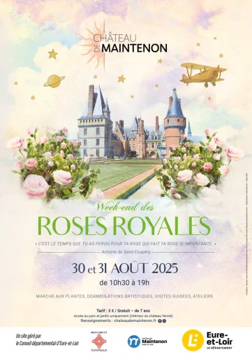 Vert et Beau aux Roses Royales 2025 de Maintenon - affiche de l'événement