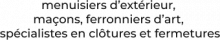 menuiserie d'exterieur