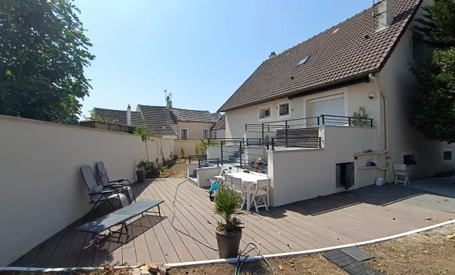 Réception de chantier pour une terrasse en degrés à Rambouillet, Rambouillet, Vert et Beau