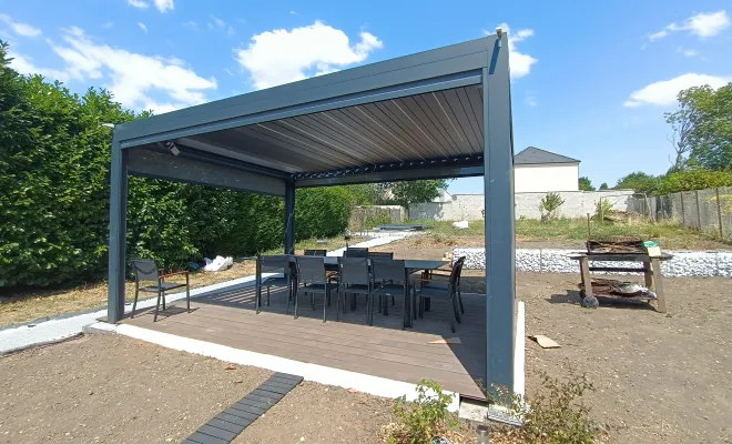 Réception de chantier pour une terrasse en degrés à Rambouillet, Rambouillet, Vert et Beau