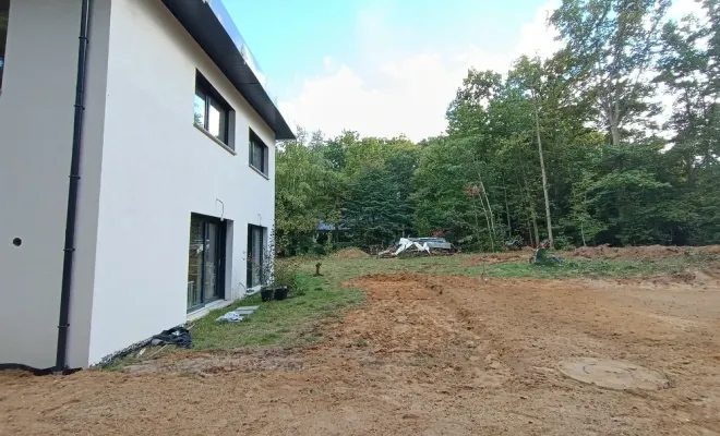 Nivellement de terrain et création de jardin à Poigny-la-Forêt, Rambouillet, Vert et Beau