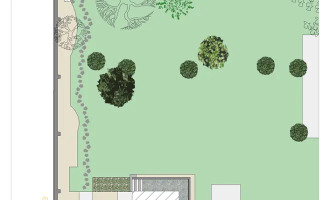 L'allée merveilleuse à Coulombs (28) - Conception - plan masse du projet