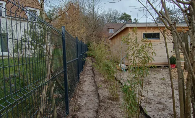 Le chalet apaisant à St-Rémy-l'Honoré - Conception et réalisation- la haie de bamboue