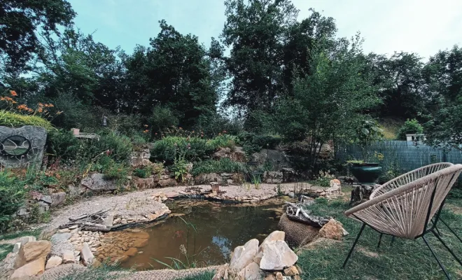 Jardin d'Eden - Conception et Réalisation, Rambouillet, Vert et Beau, mare naturelle fauteuils