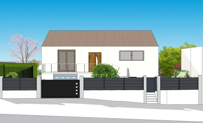 un-lieu-de-vie-exterieur-Yvelines-Conception-Realisation-vue-3D-portail