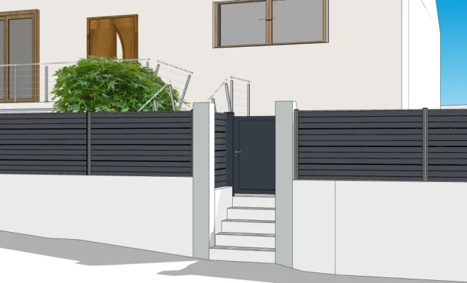 un-lieu-de-vie-exterieur-Yvelines-Conception-Realisation-vue-3D-nouvel-escalier+portillon