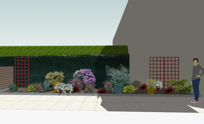 une-cour-intimiste-a-Villemoisson-Conception-vue 3D allée 2