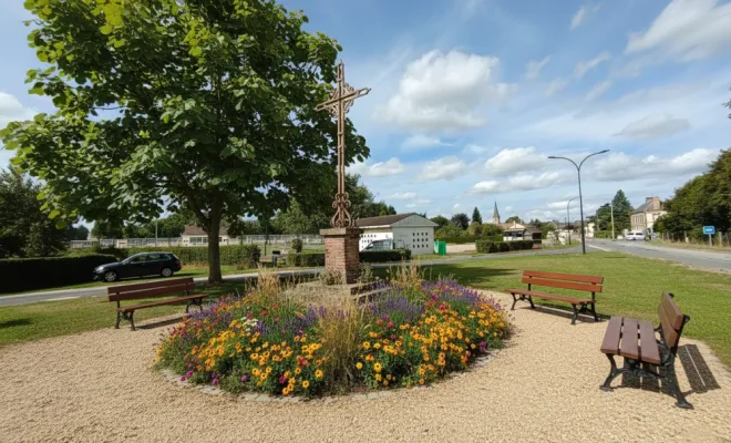 Réaménagement de l’entrée de ville – Commune de Bourth (27), Rambouillet, Vert et Beau