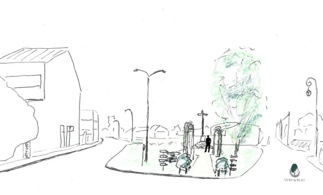 Réaménagement de l’entrée de ville – Commune de Bourth (27), Rambouillet, Vert et Beau