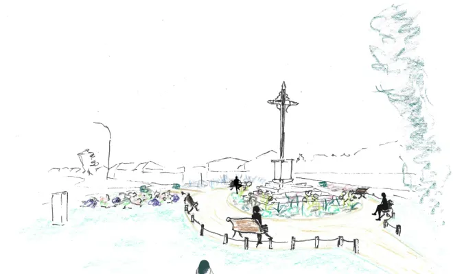 Réaménagement de l’entrée de ville – Commune de Bourth (27), Rambouillet, Vert et Beau