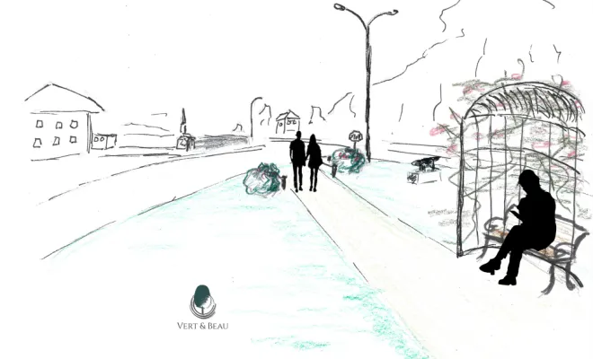 Réaménagement de l’entrée de ville – Commune de Bourth (27), Rambouillet, Vert et Beau