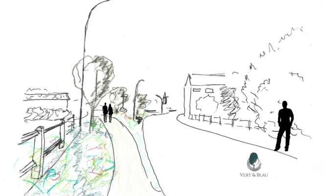 Réaménagement de l’entrée de ville – Commune de Bourth (27), Rambouillet, Vert et Beau